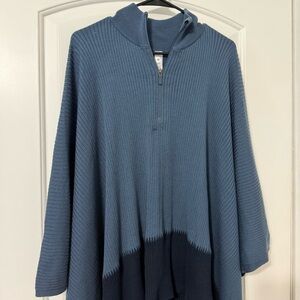 Lululemon On The Go Poncho Blue One Size Flawed
